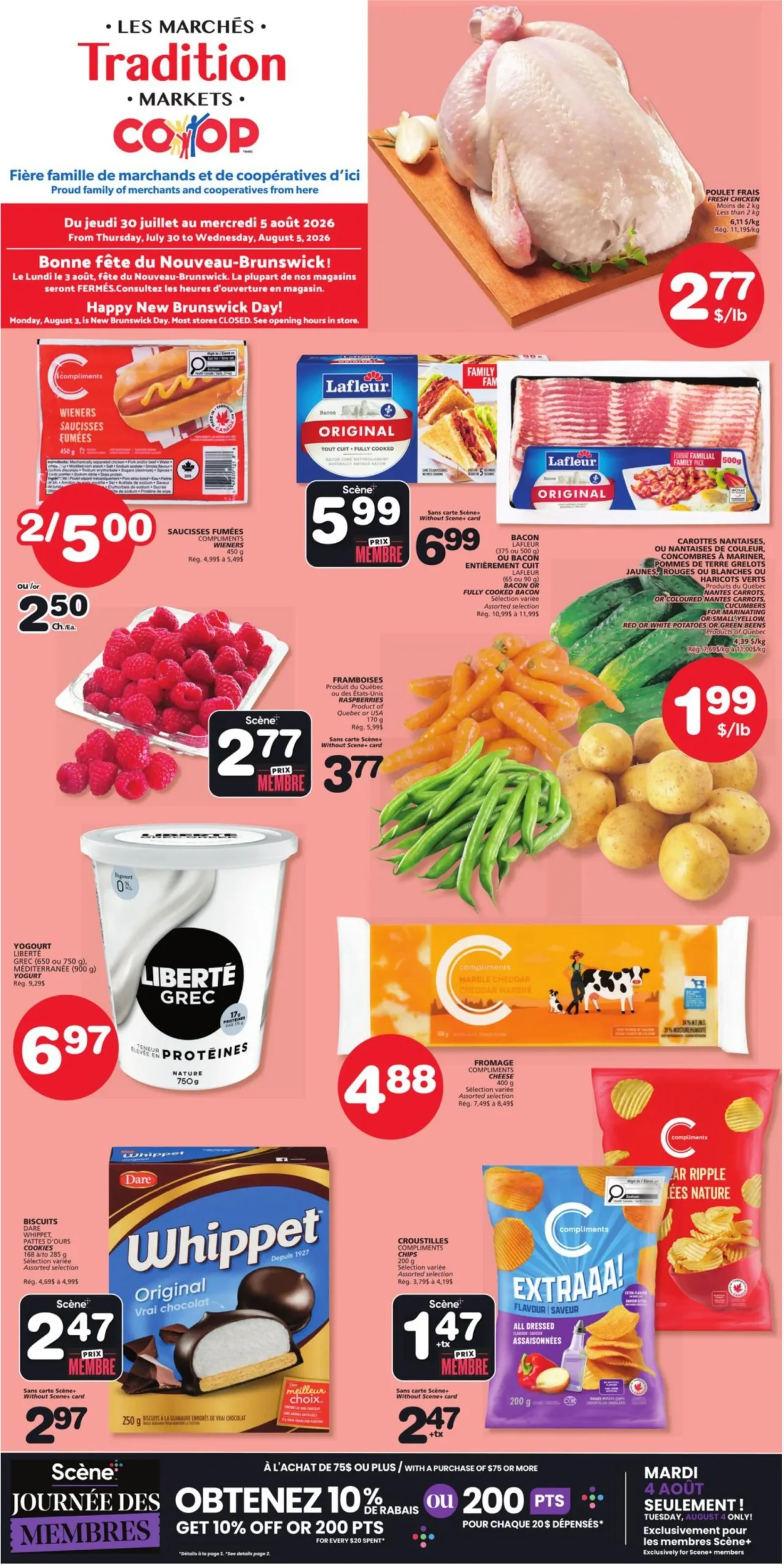 Page 1 de la circulaire Les Marchés Tradition Marchés Coop