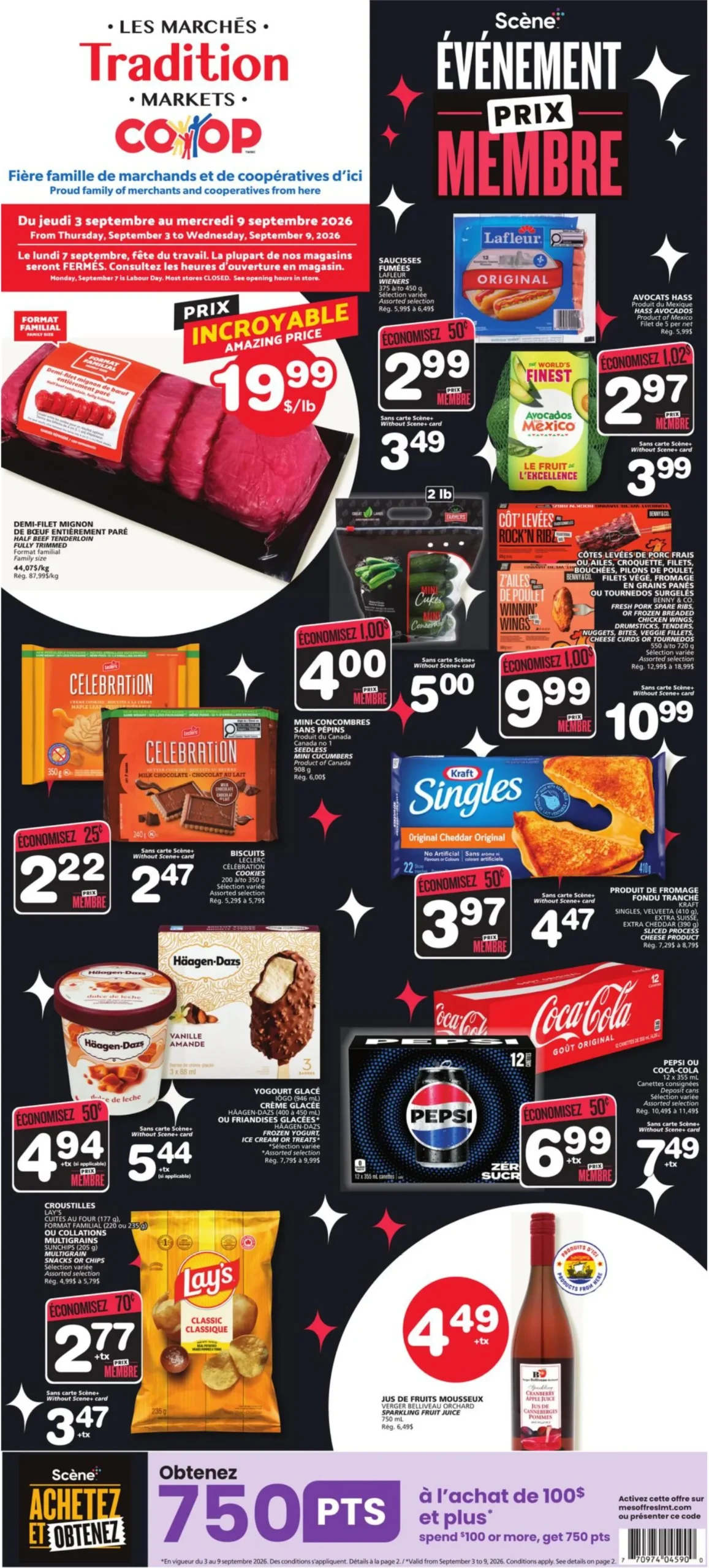 Page 1 de la circulaire Les Marchés Tradition Marchés Coop