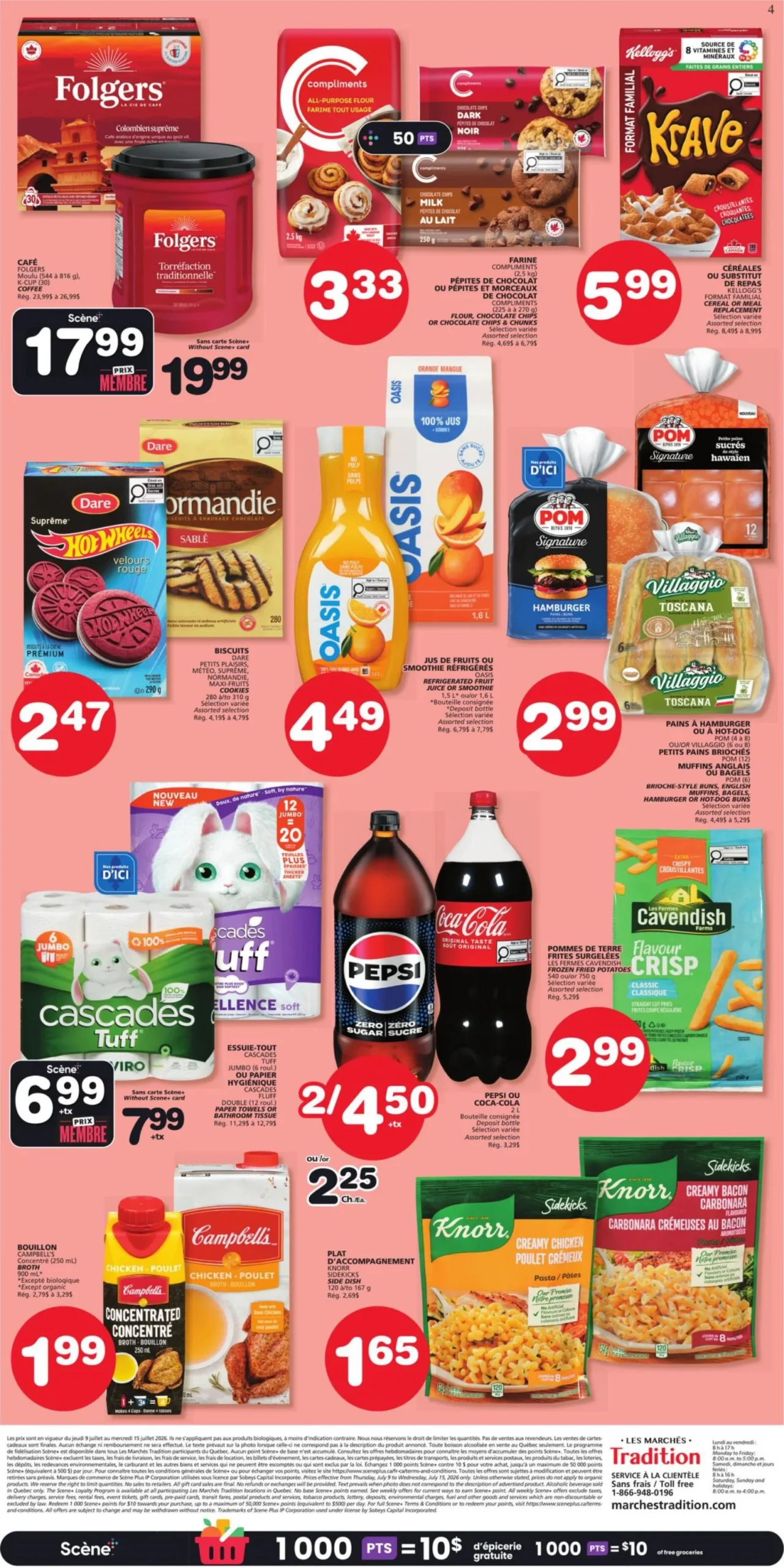 Page 2 de la circulaire Les MarchéS Tradition