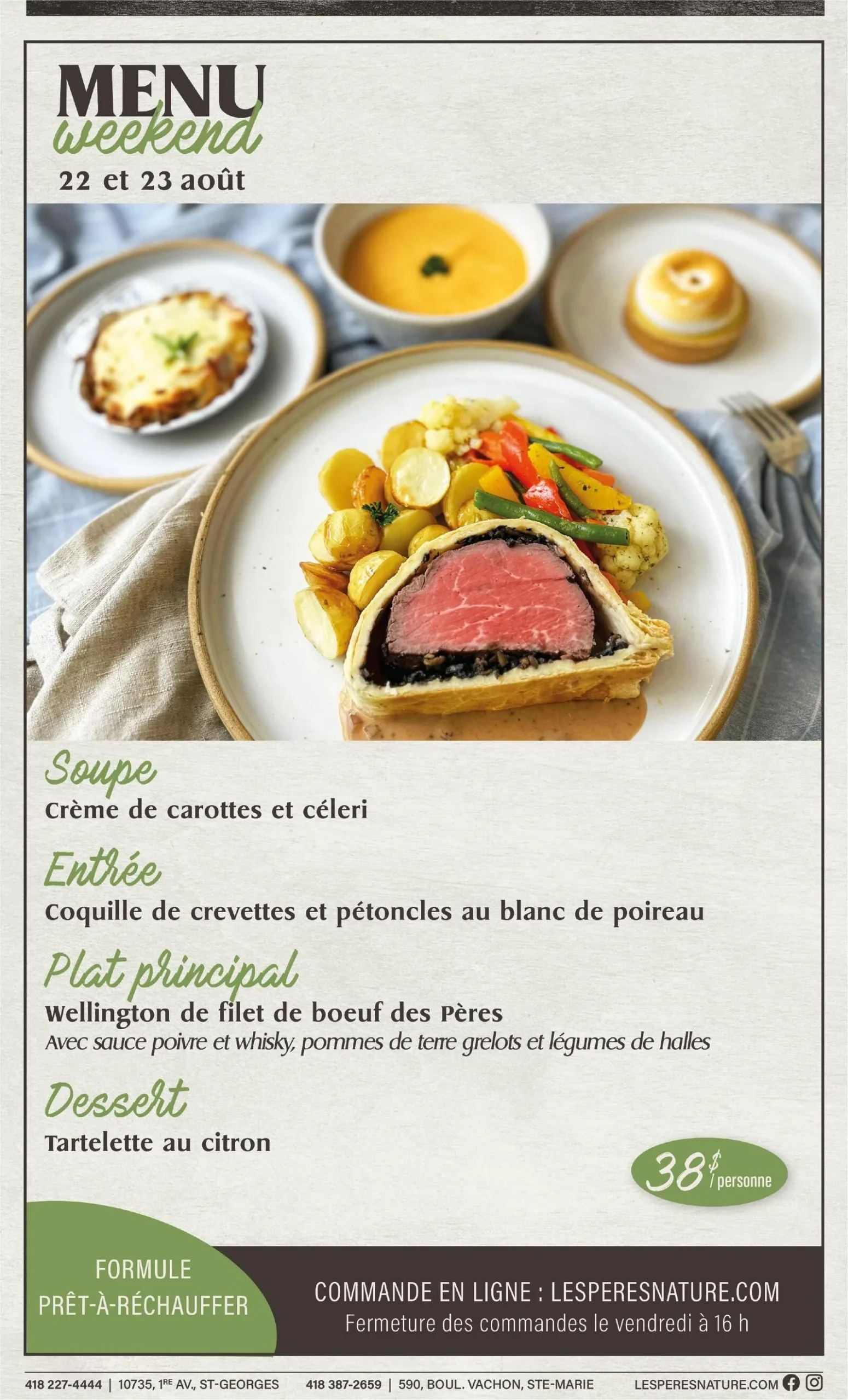 Page 3 de la circulaire Les Pères Nature