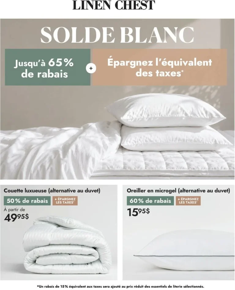 Page 1 de la circulaire Linen Chest