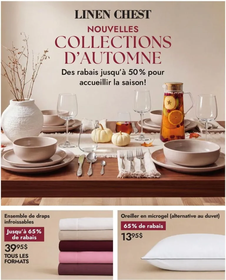 Page 1 de la circulaire Linen Chest