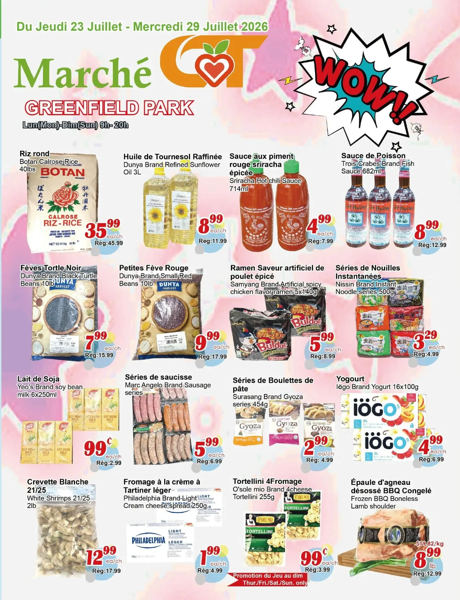 Page 1 de la circulaire Marché C&T Greenfield Park