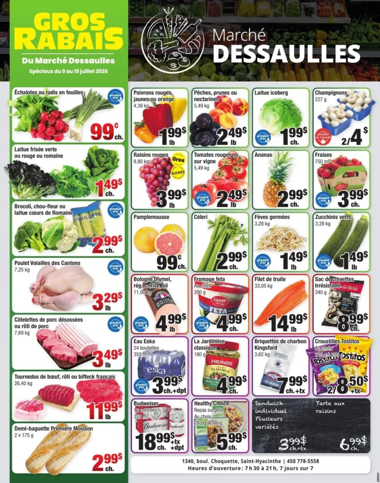Page 1 de la circulaire Marché Dessaulles