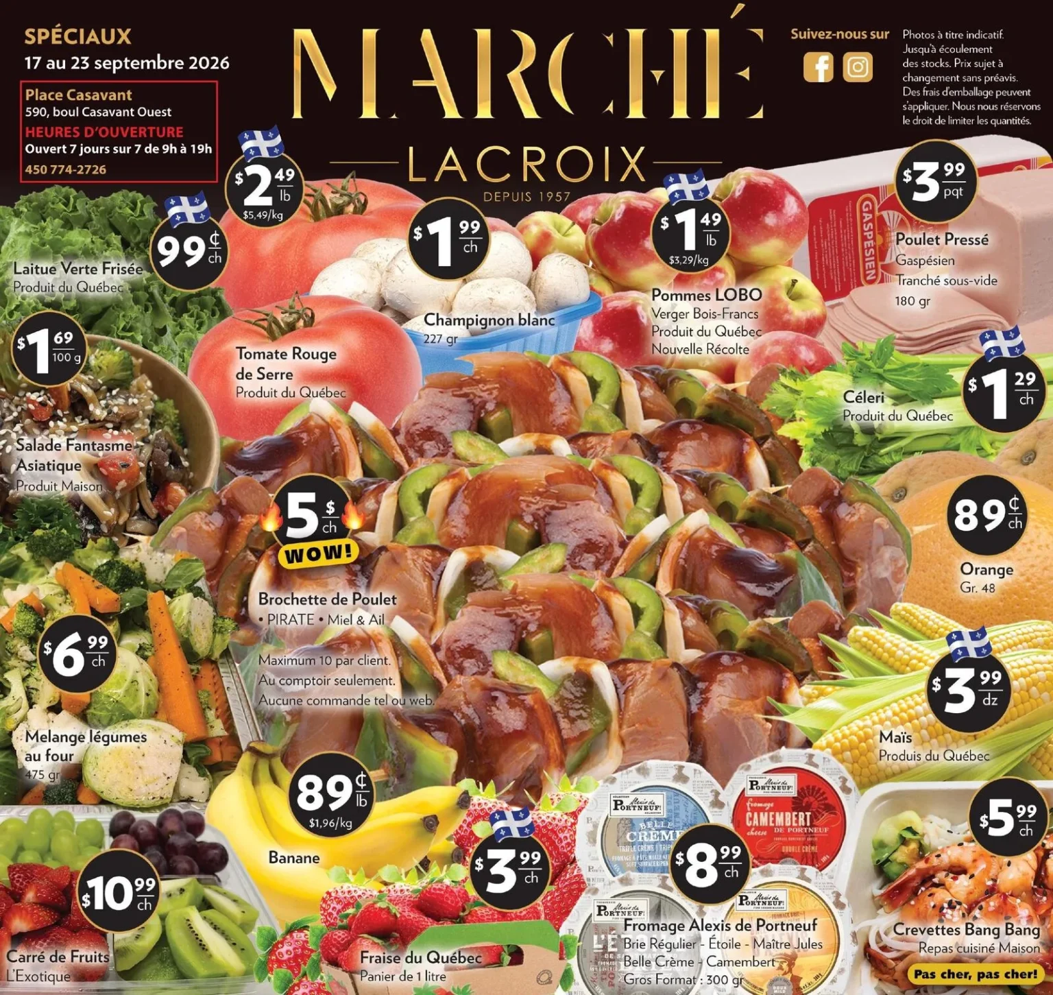Page 1 de la circulaire Marché Lacroix