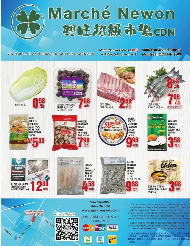 Page 1 de la circulaire Marché Newon Jean-Talon