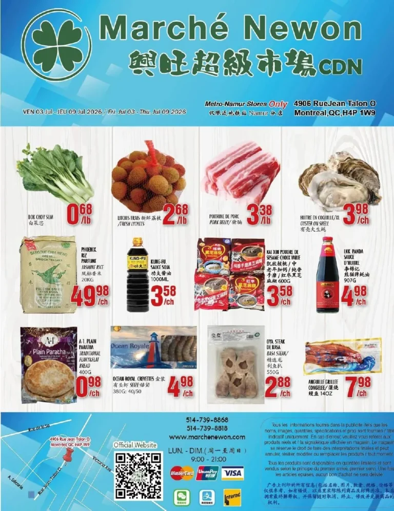 Page 1 de la circulaire Marché Newon Jean-Talon