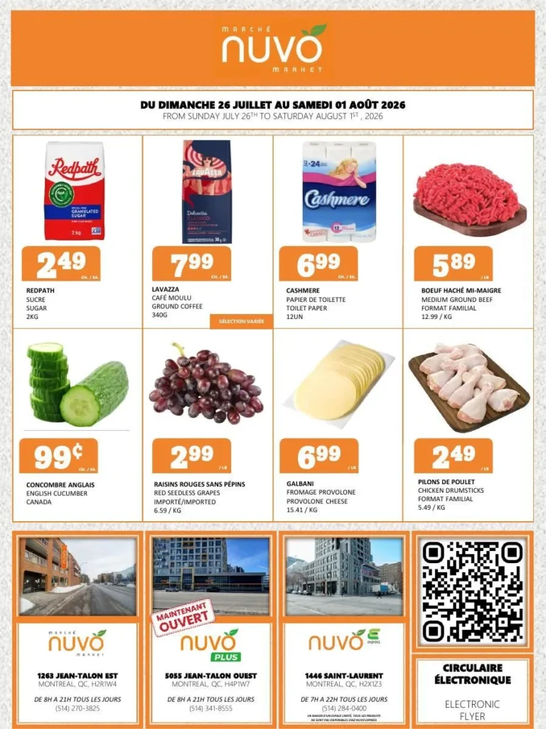 Page 1 de la circulaire Marché Nuvo