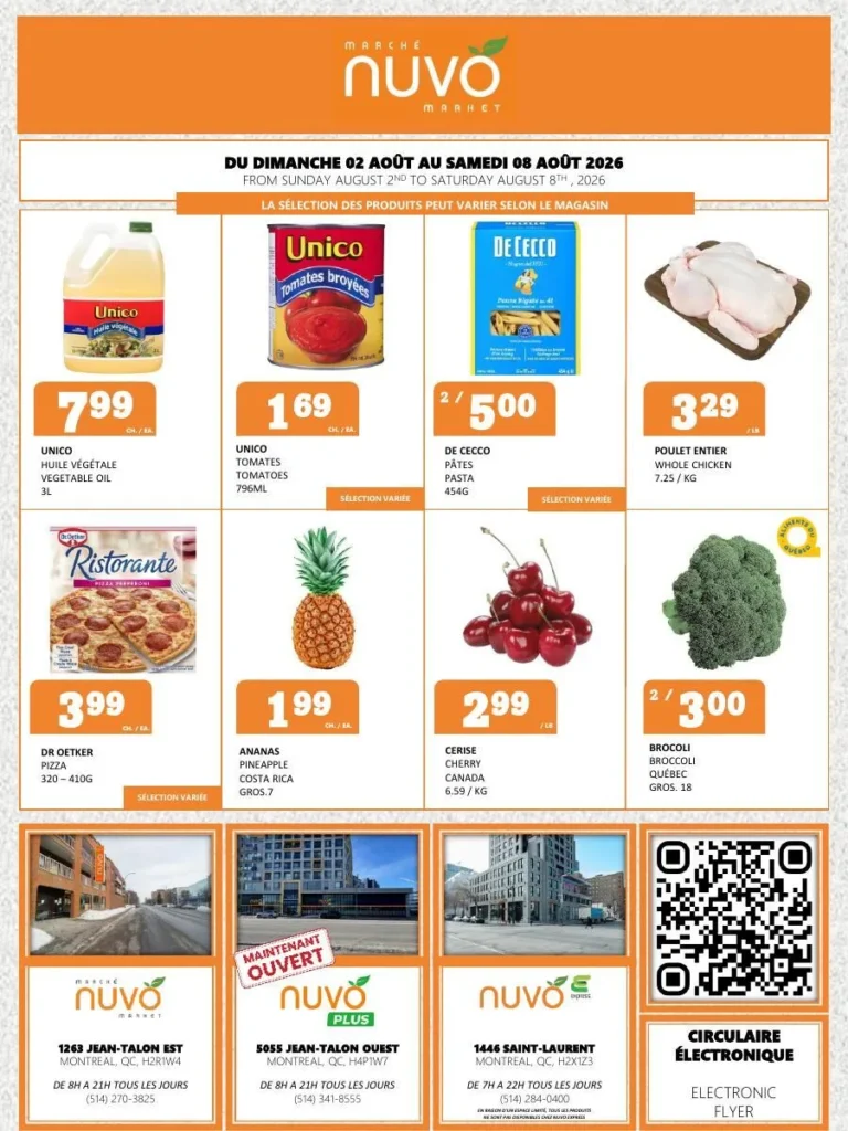 Page 1 de la circulaire Marché Nuvo
