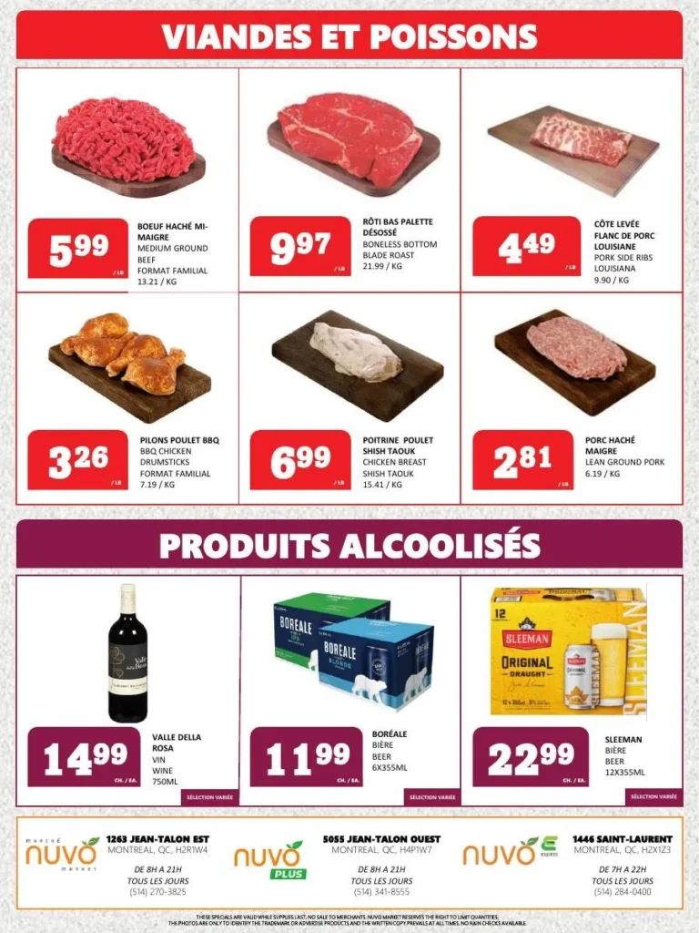 Page 4 de la circulaire Marché Nuvo