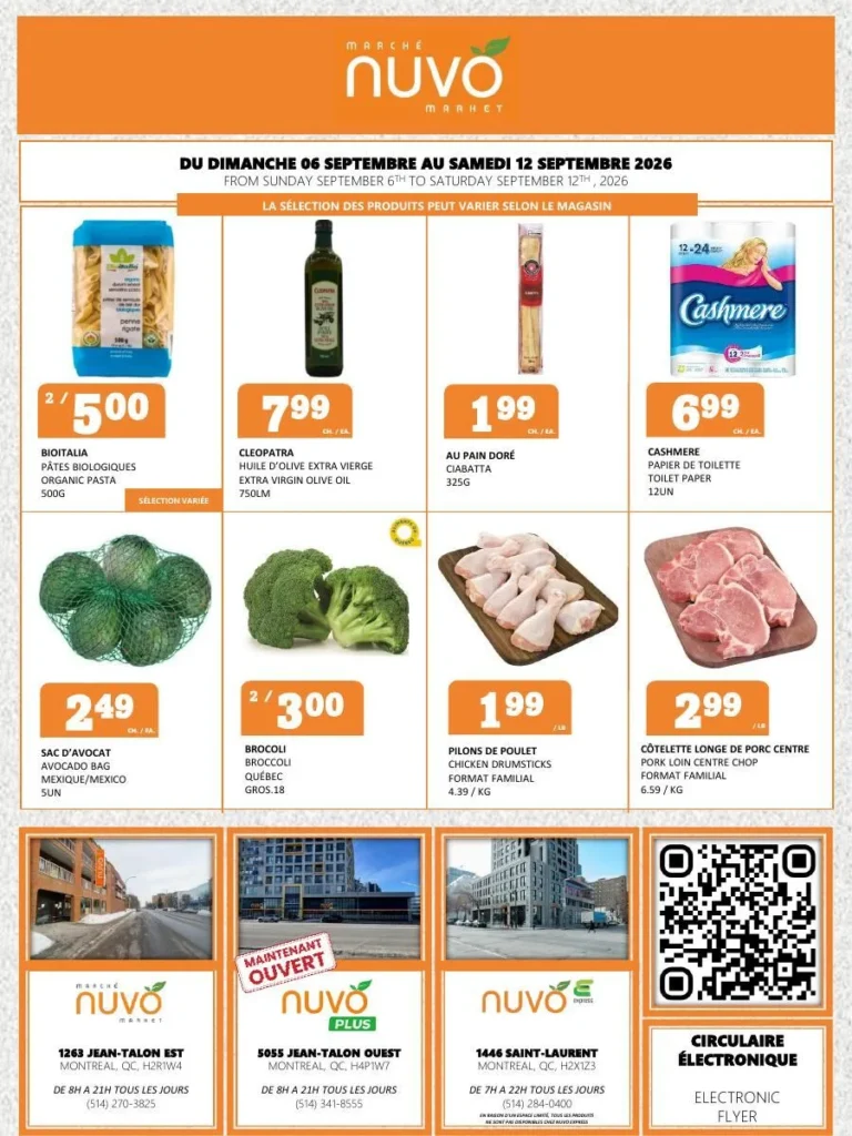 Page 1 de la circulaire Marché Nuvo