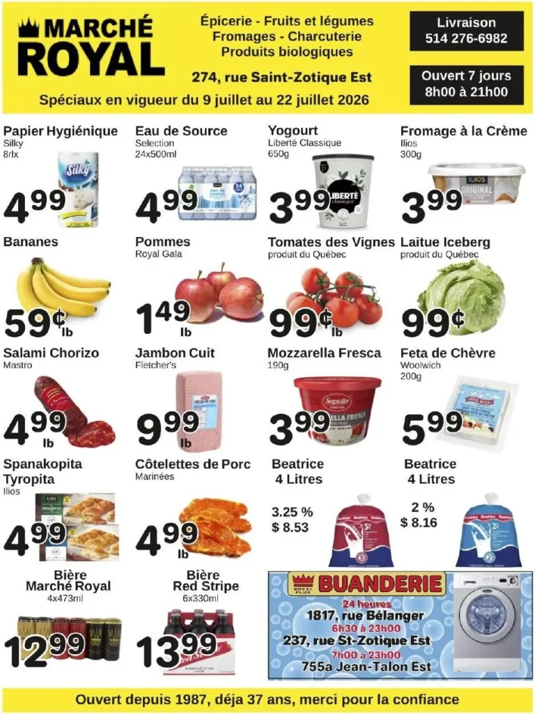 Page 1 de la circulaire Marché Royal