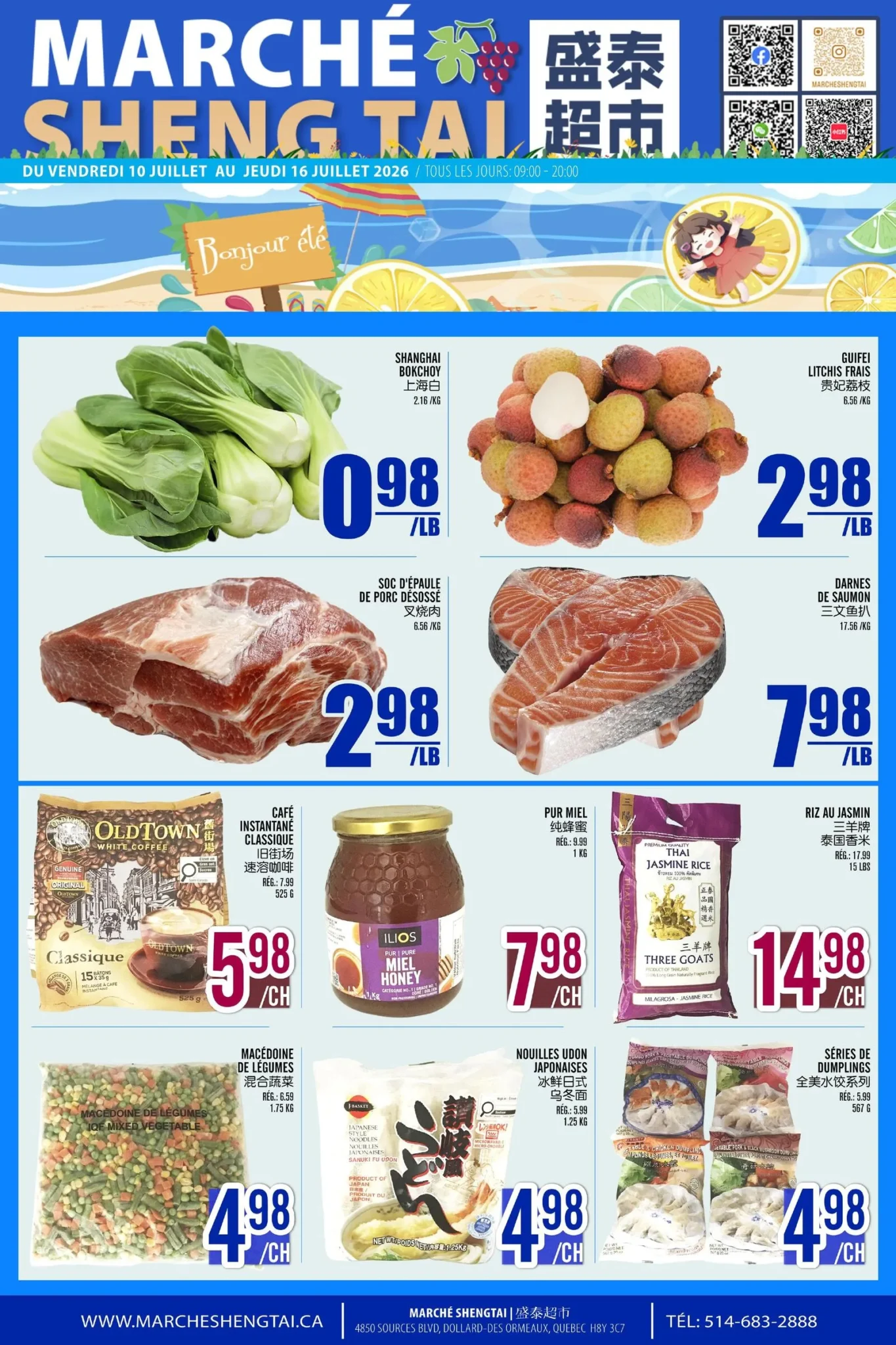 Page 1 de la circulaire Marché Sheng Tai