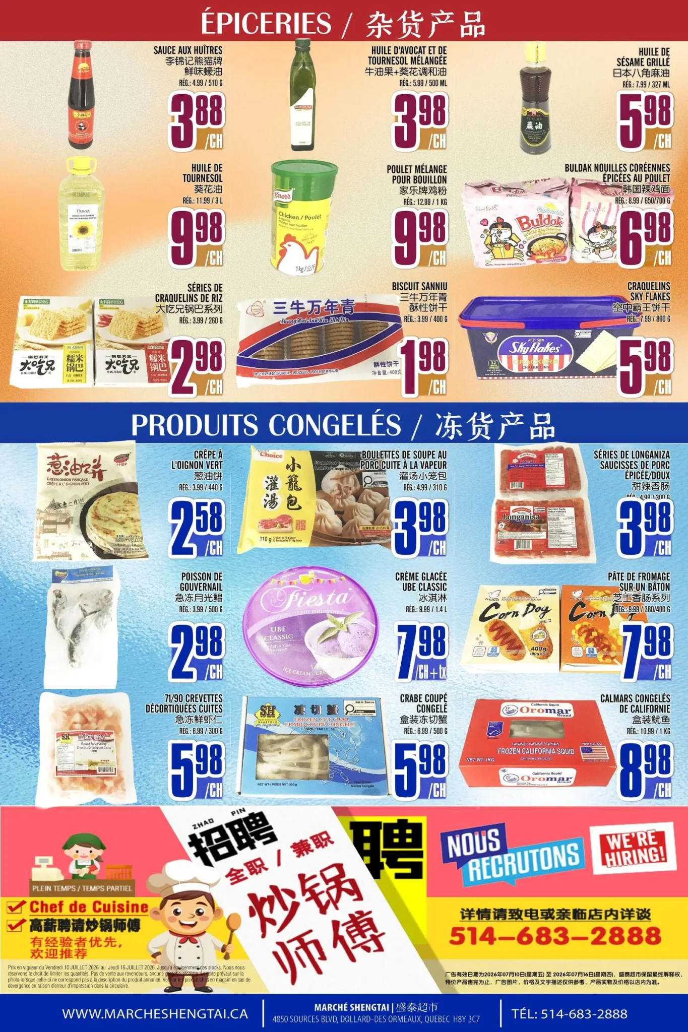 Page 4 de la circulaire Marché Sheng Tai