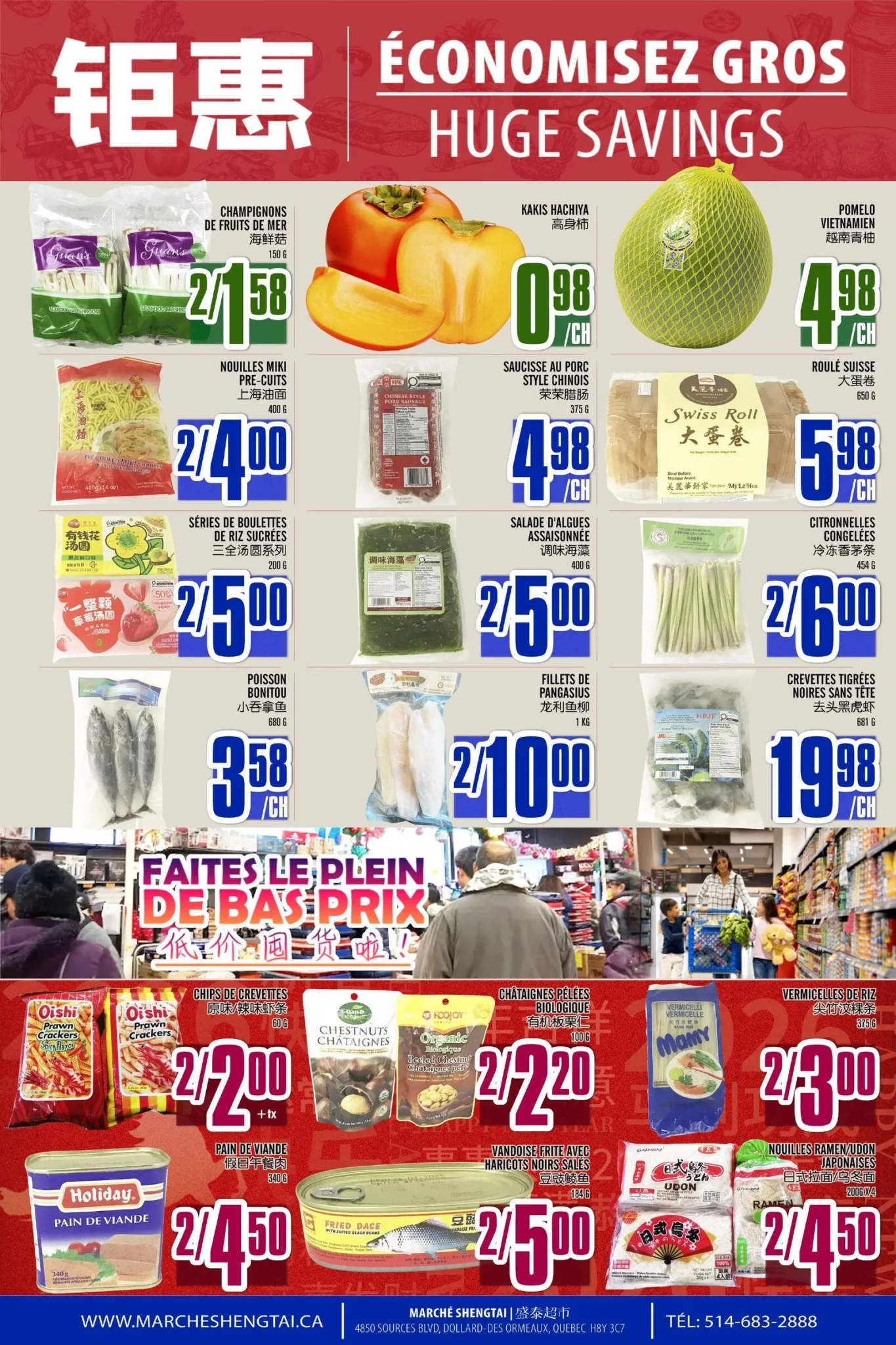 Page 2 de la circulaire Marché Sheng Tai