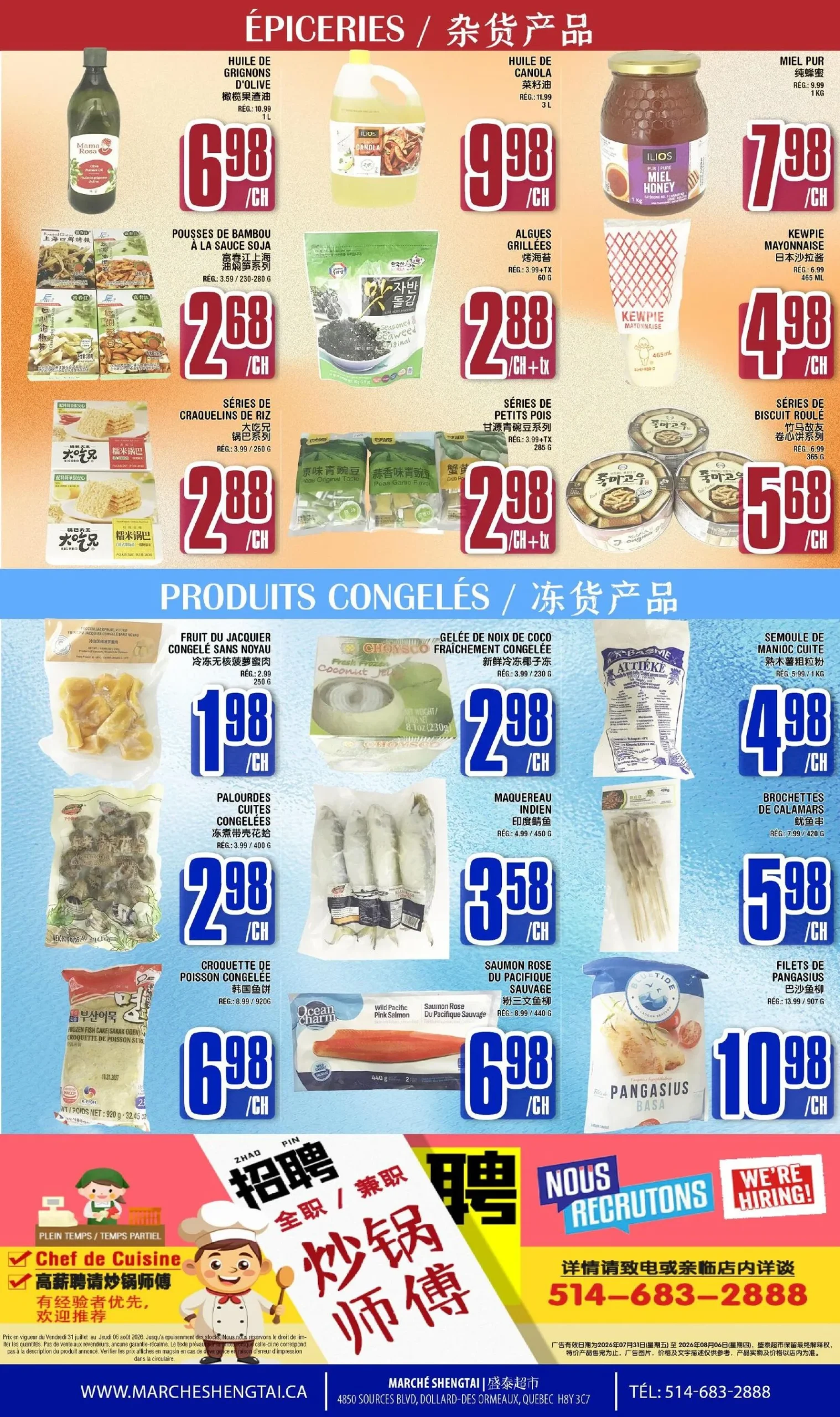 Page 4 de la circulaire Marché Sheng Tai