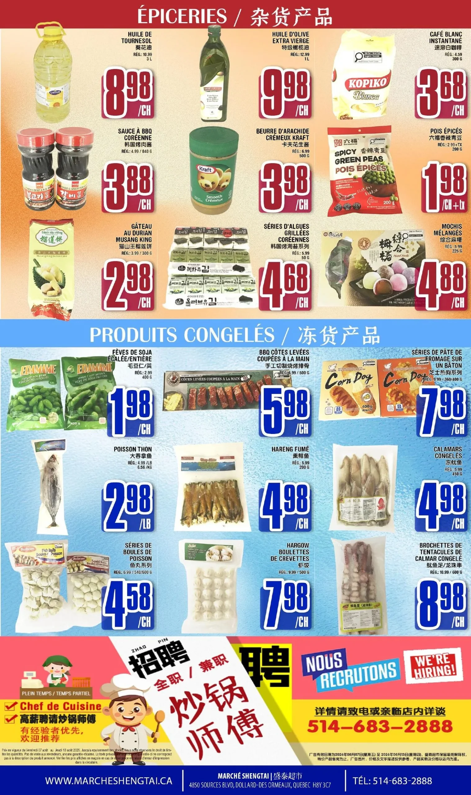 Page 4 de la circulaire Marché Sheng Tai