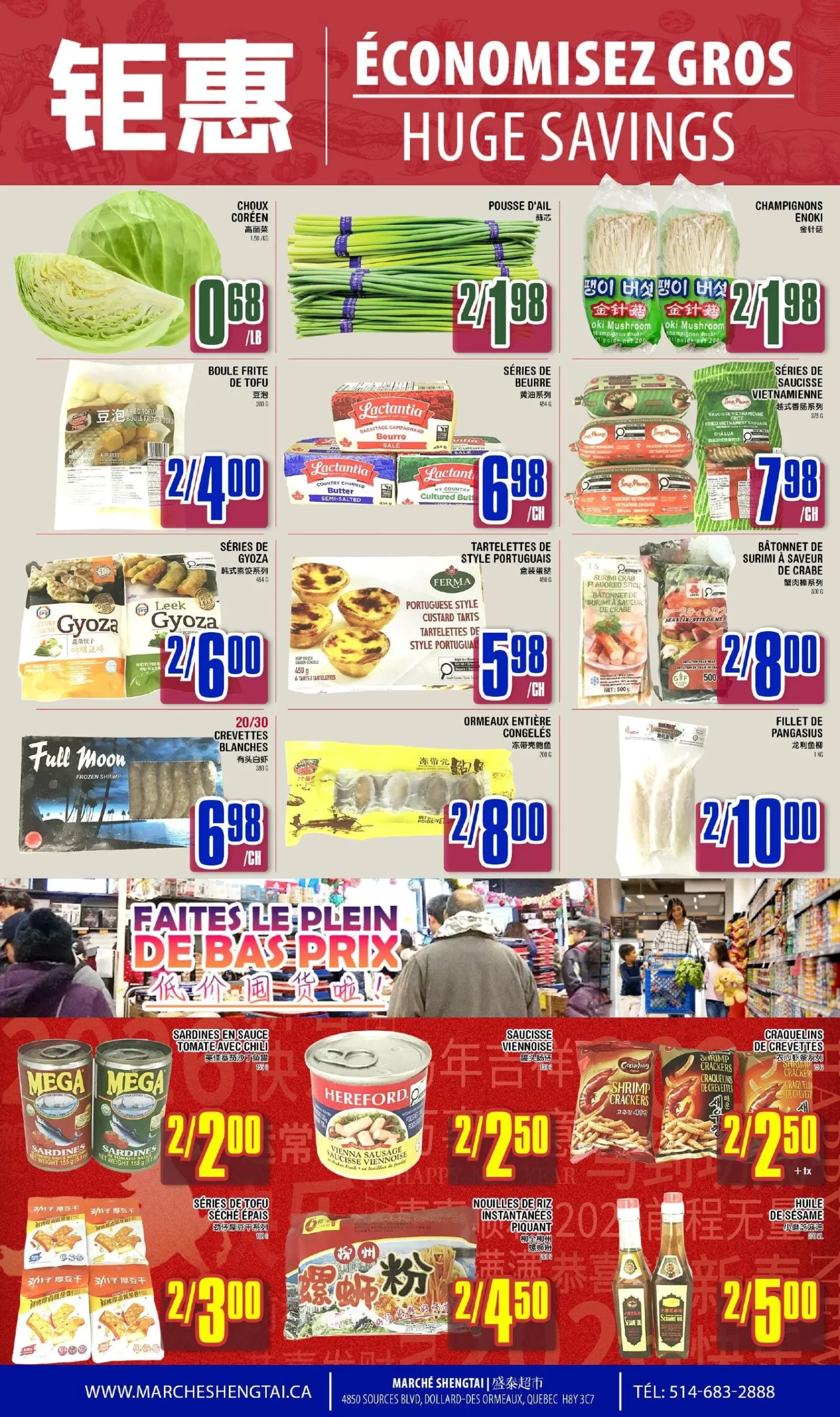 Page 2 de la circulaire Marché Sheng Tai