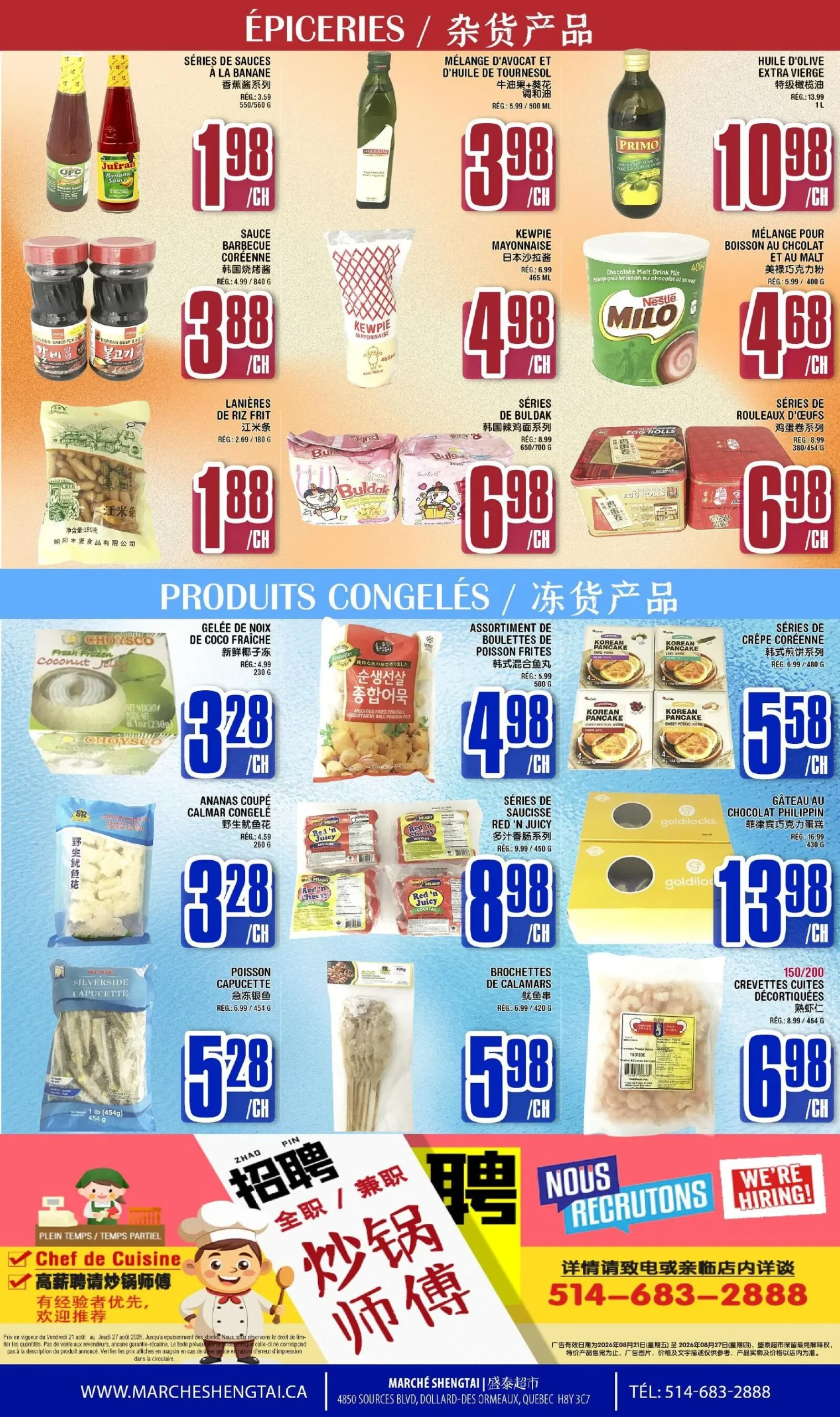 Page 4 de la circulaire Marché Sheng Tai