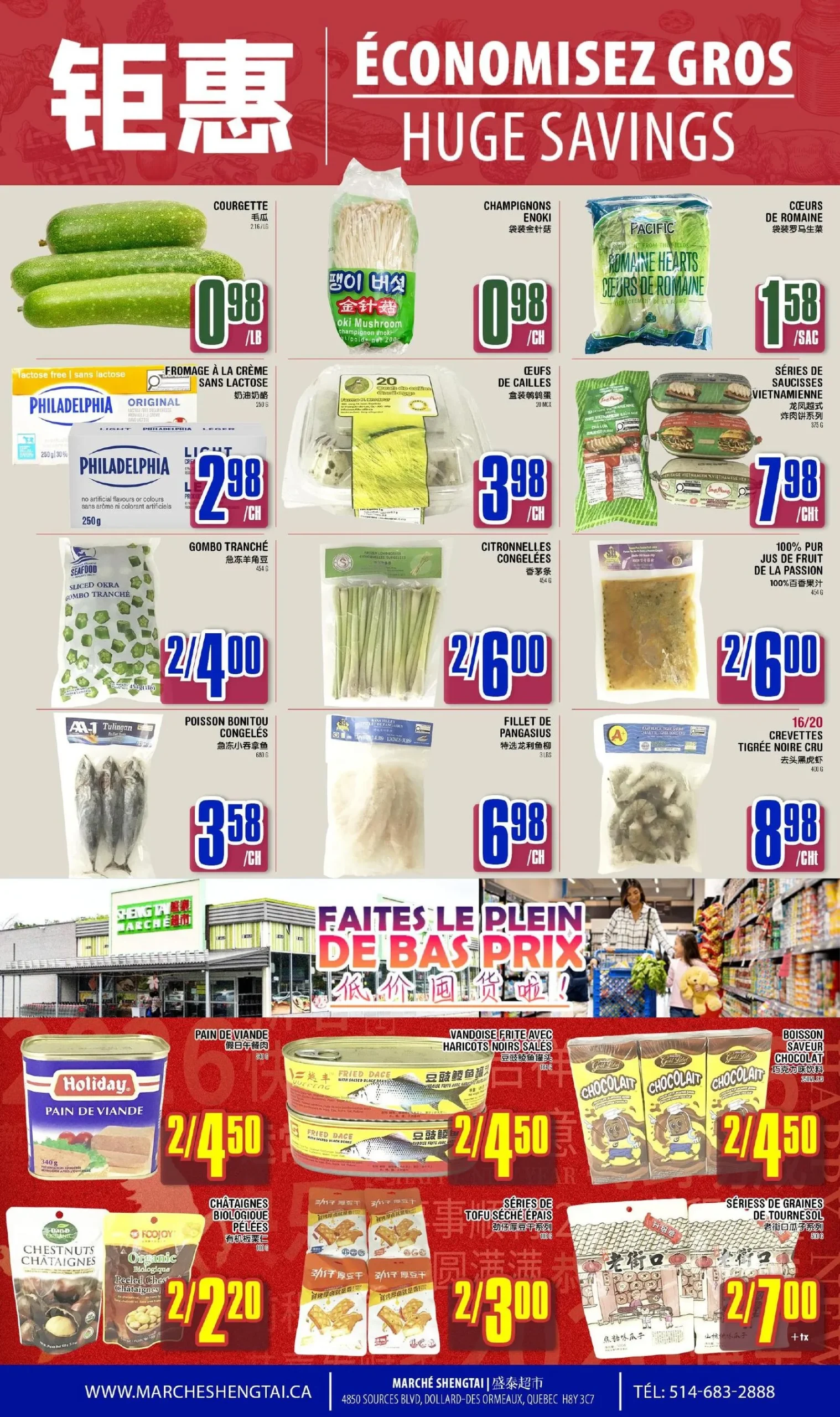 Page 2 de la circulaire Marché Sheng Tai