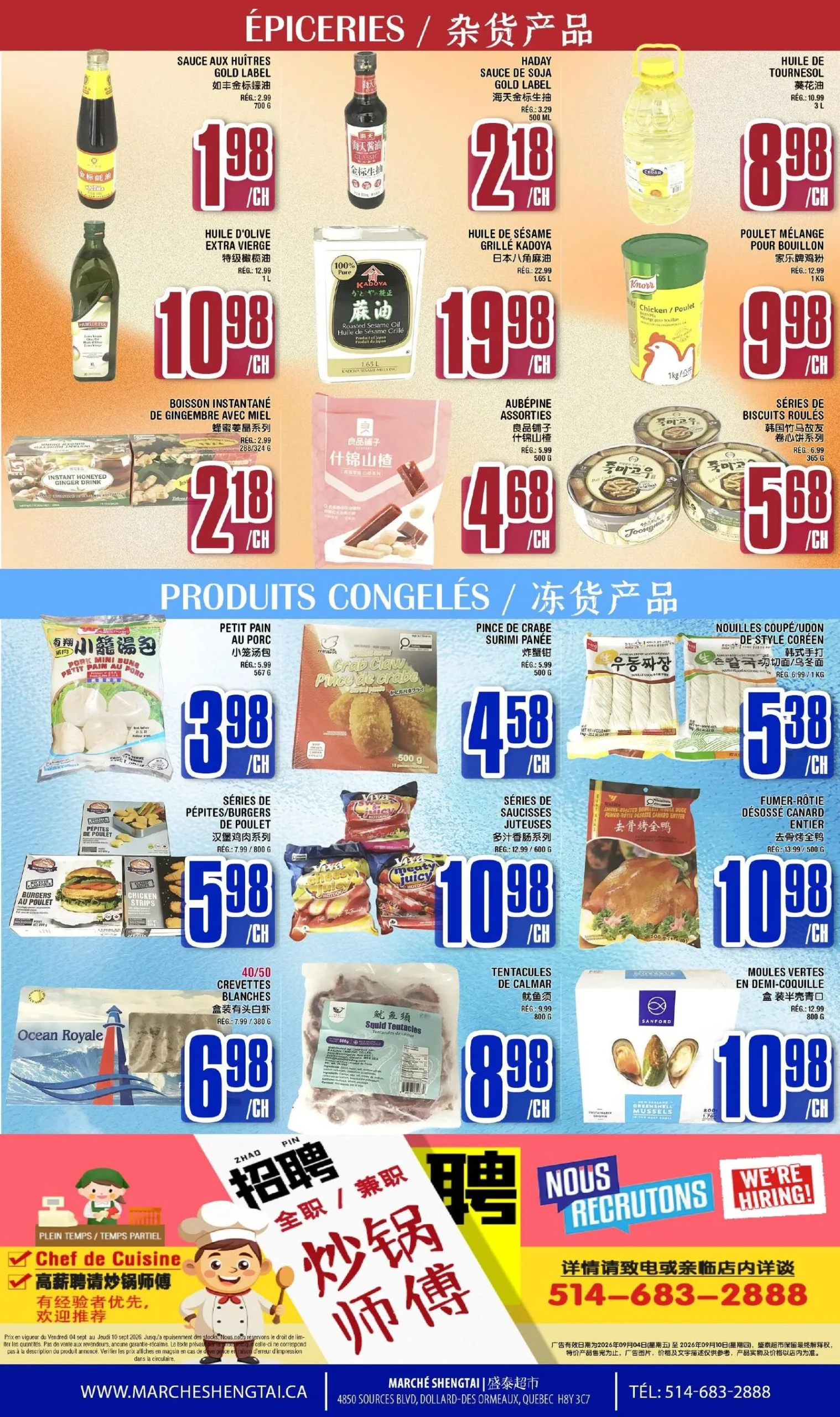 Page 4 de la circulaire Marché Sheng Tai