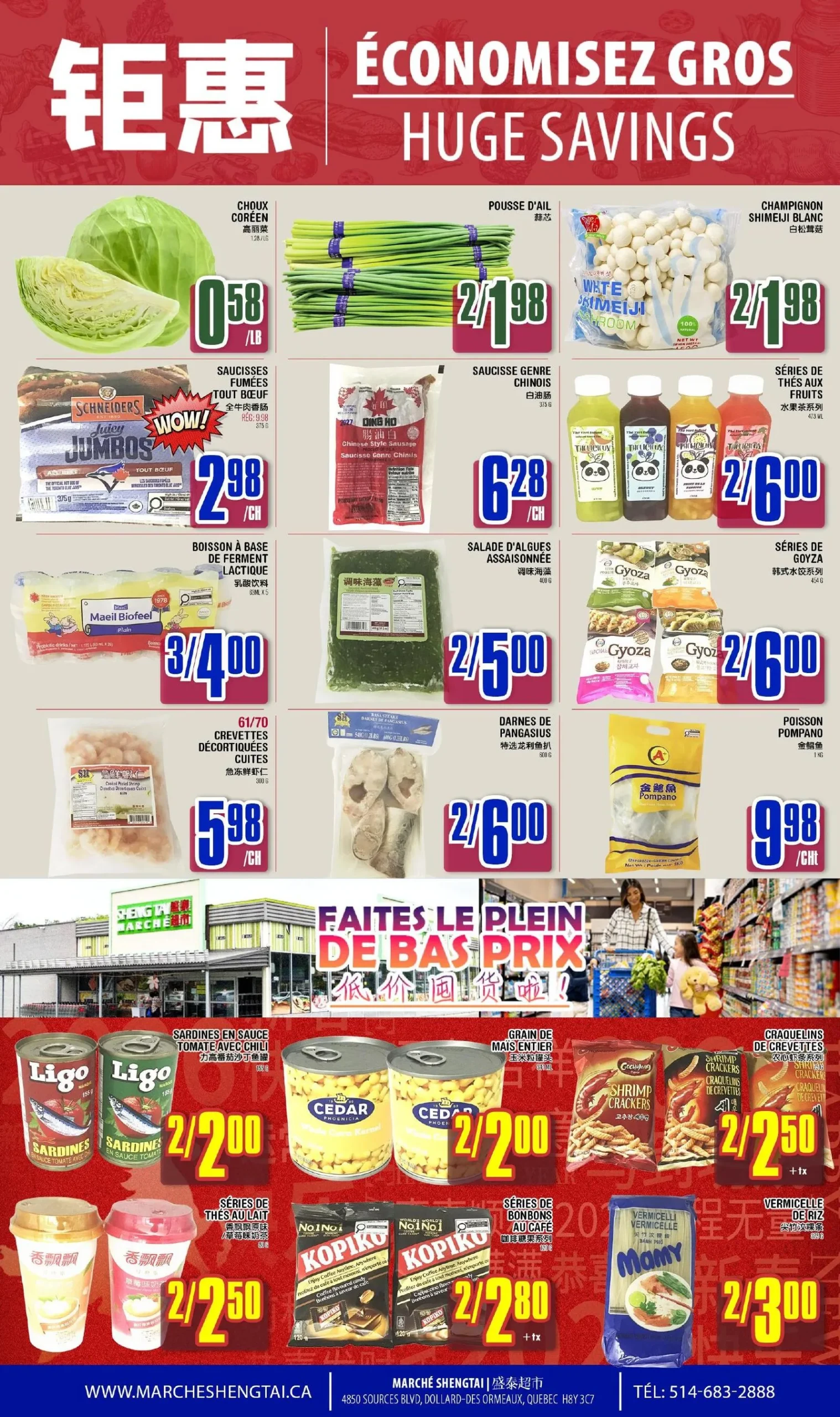 Page 2 de la circulaire Marché Sheng Tai