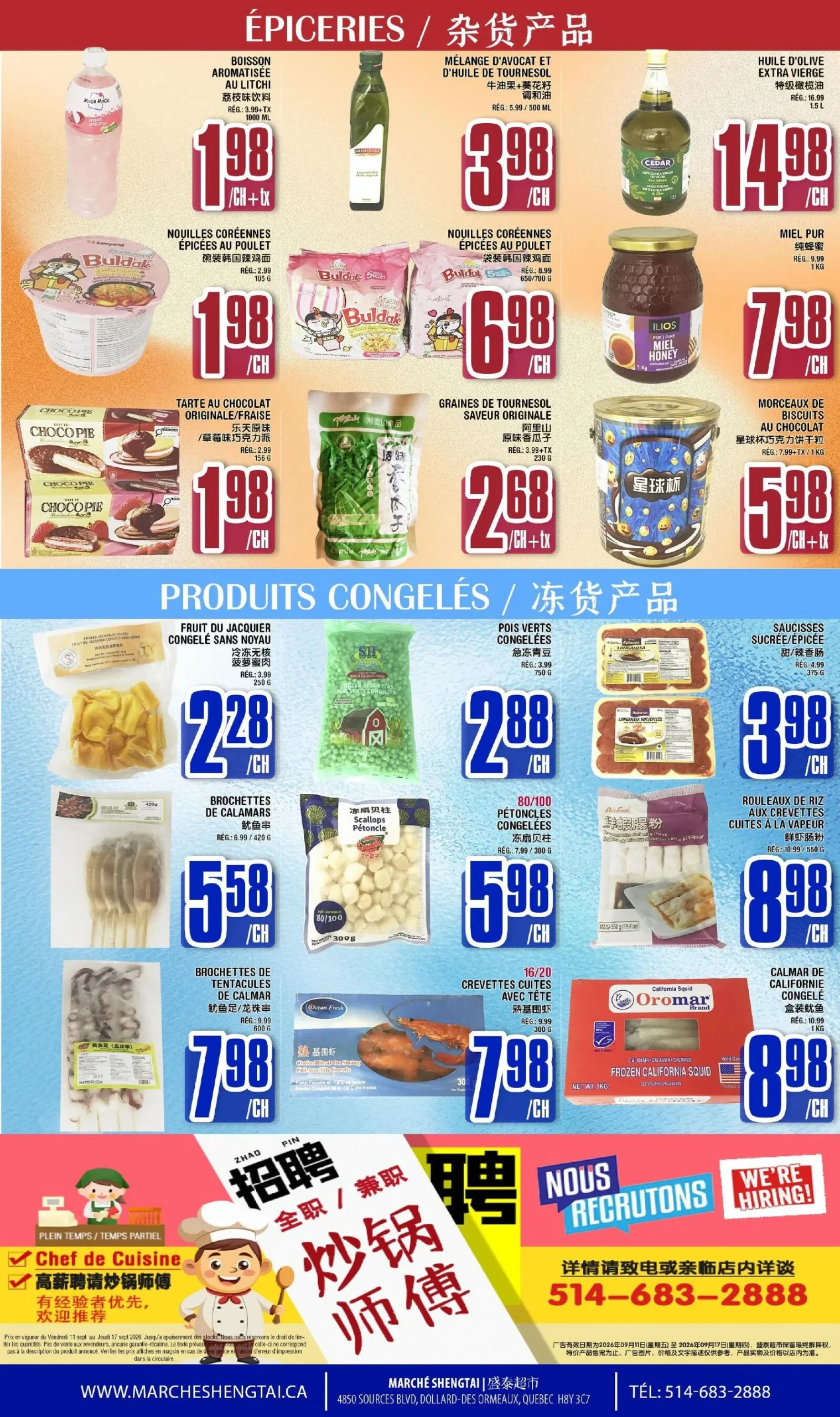 Page 4 de la circulaire Marché Sheng Tai