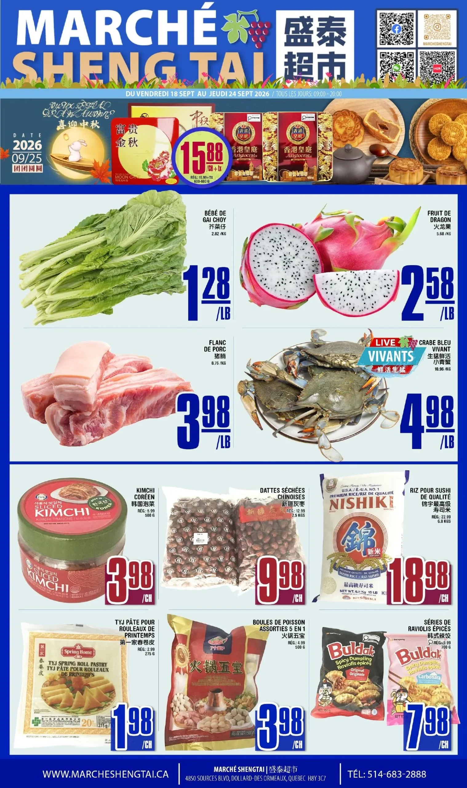 Page 1 de la circulaire Marché Sheng Tai