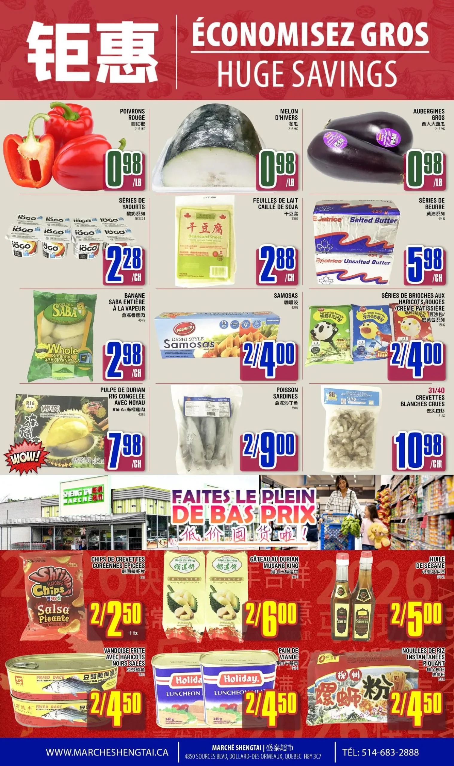 Page 2 de la circulaire Marché Sheng Tai