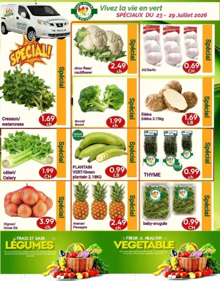Page 2 de la circulaire Marché Vie En Vert