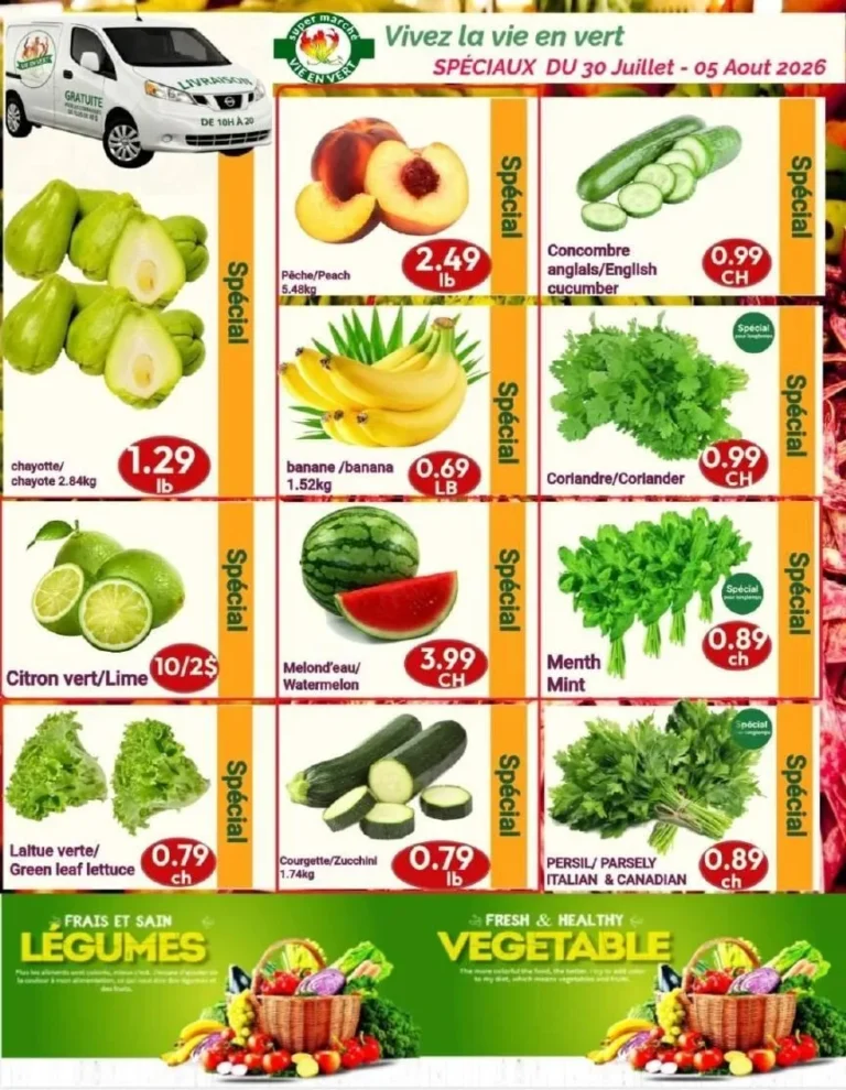 Page 1 de la circulaire Marché Vie En Vert
