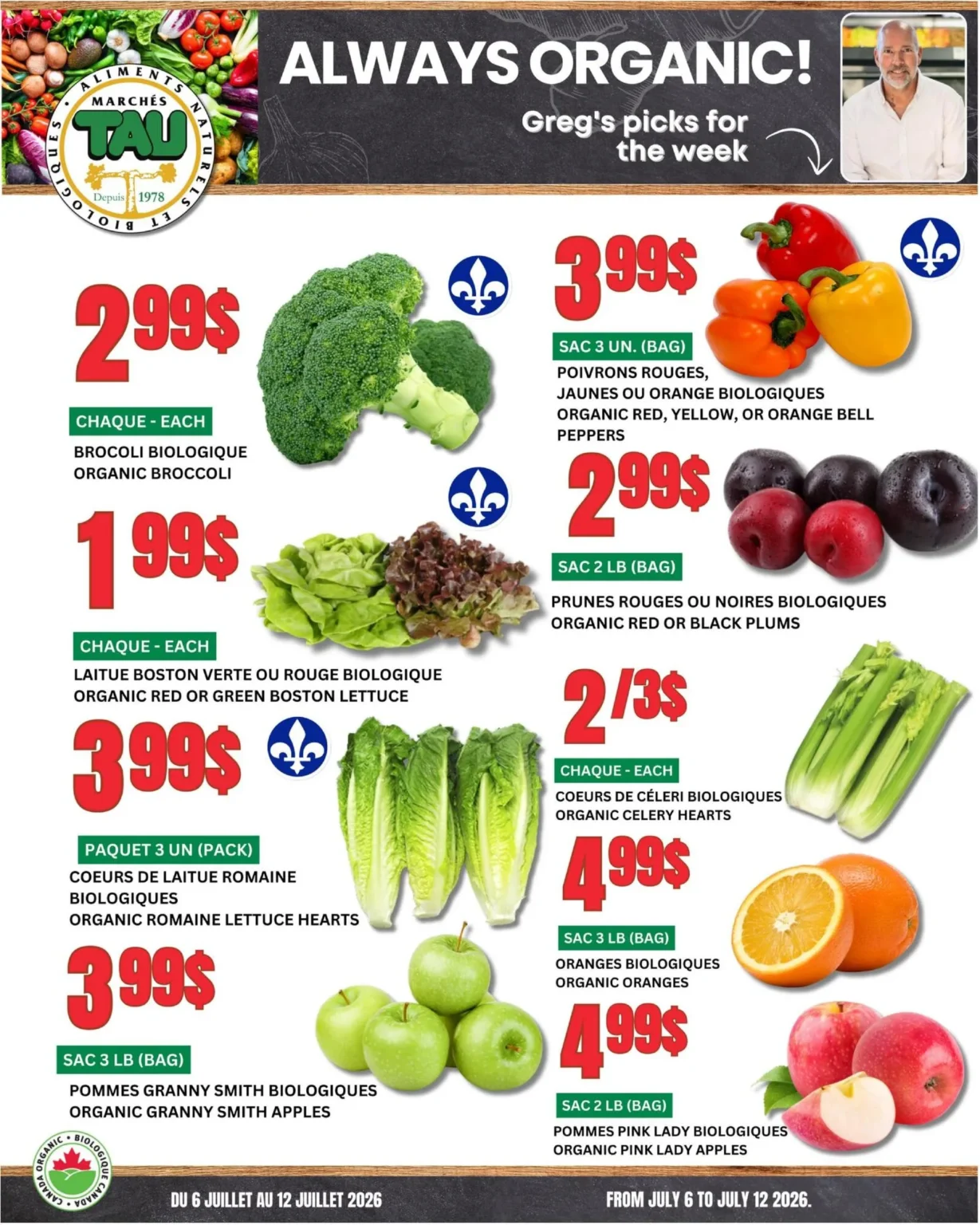 Page 1 de la circulaire MarchéS TAU De Fruits Et LéGumes