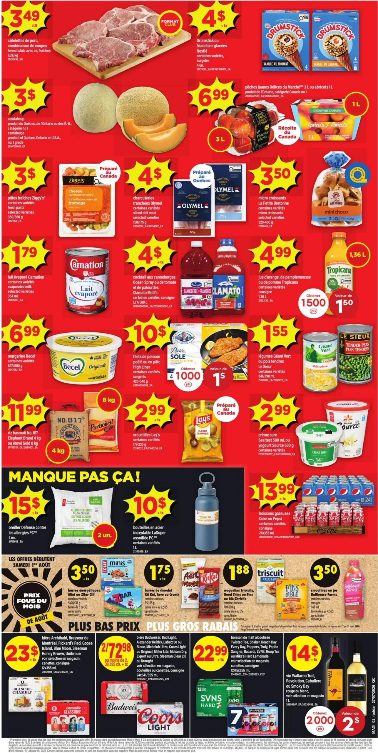Page 2 de la circulaire Maxi