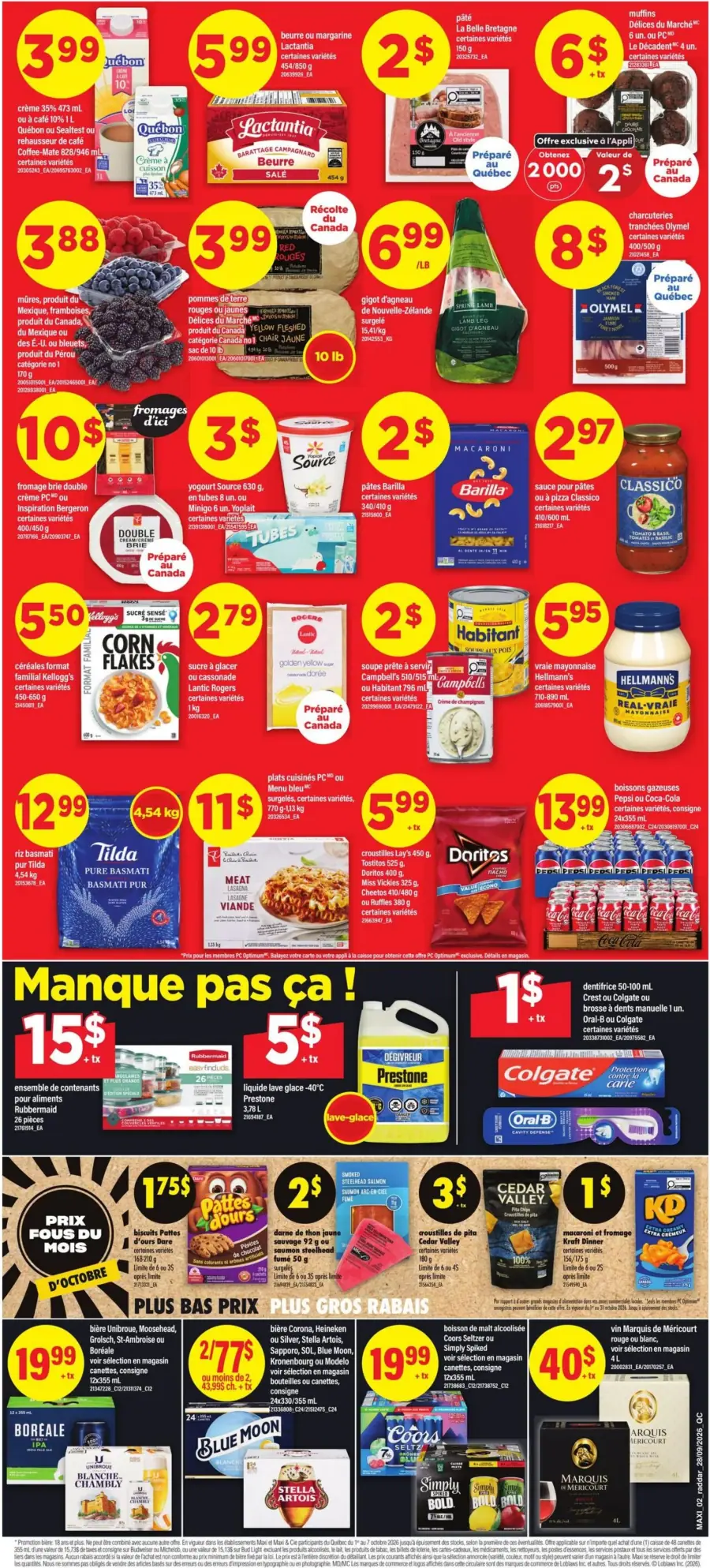 Page 2 de la circulaire Maxi