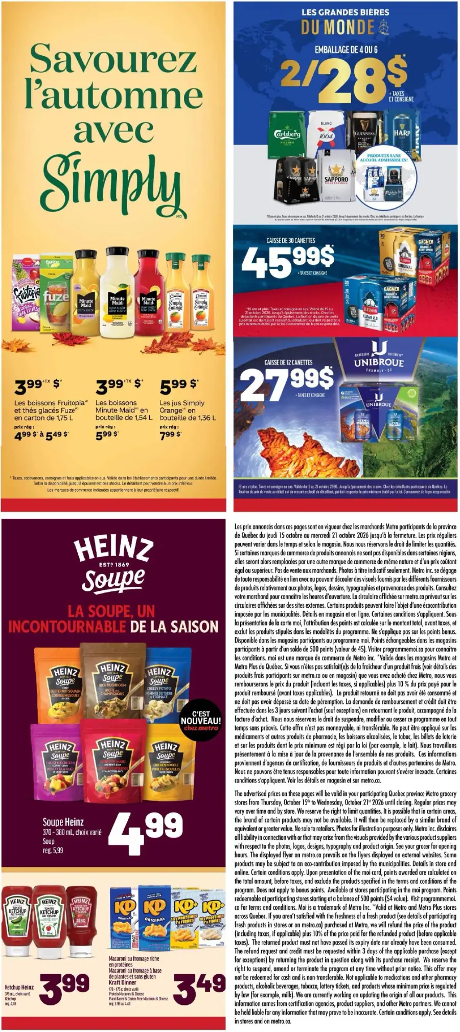 Page 22 de la circulaire Metro