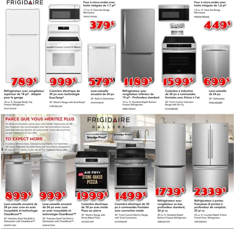 Page 2 de la circulaire Meubles Marchand Frigidaire