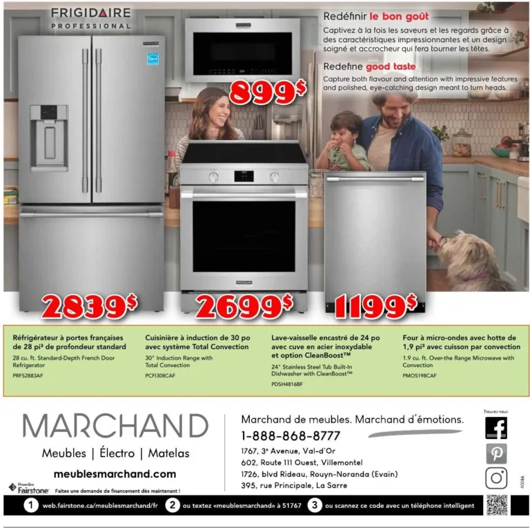 Page 4 de la circulaire Meubles Marchand Frigidaire