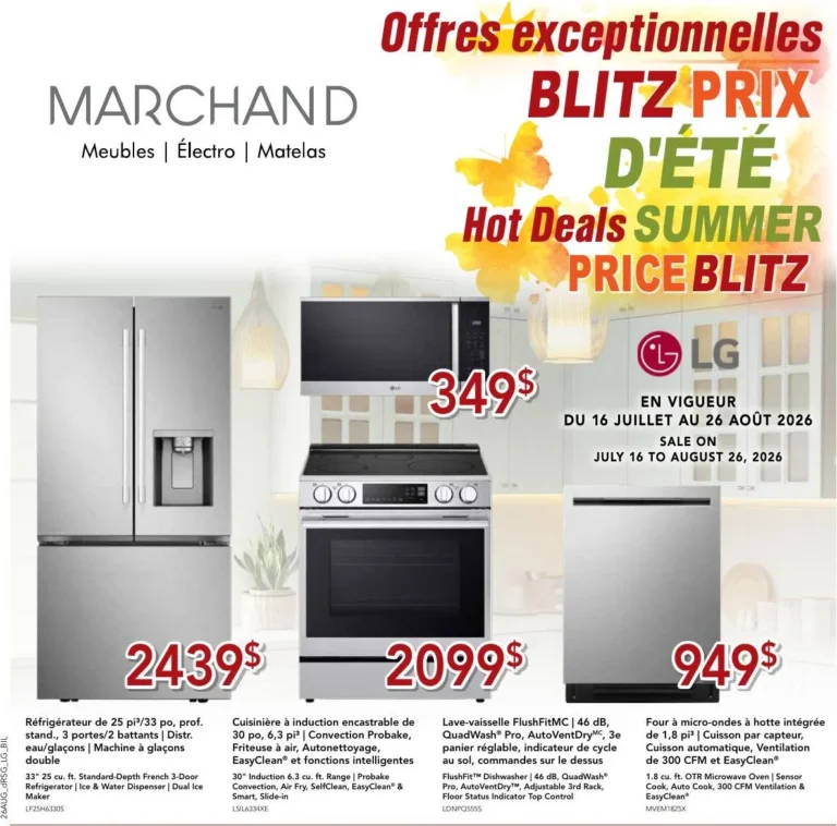 Page 1 de la circulaire Meubles Marchand LG