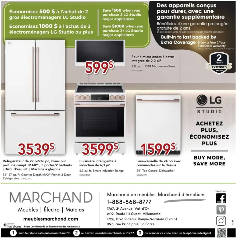 Page 4 de la circulaire Meubles Marchand LG