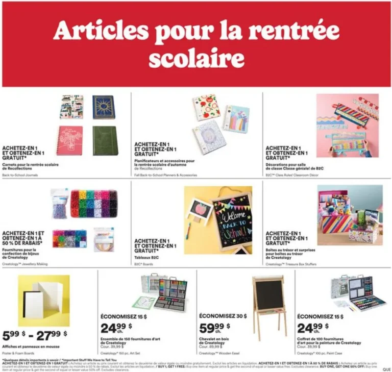 Page 4 de la circulaire Michaels