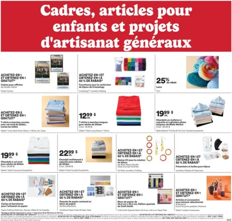 Page 3 de la circulaire Michaels