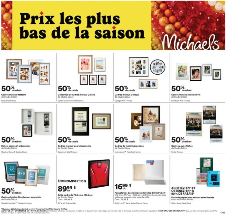 Page 3 de la circulaire Michaels