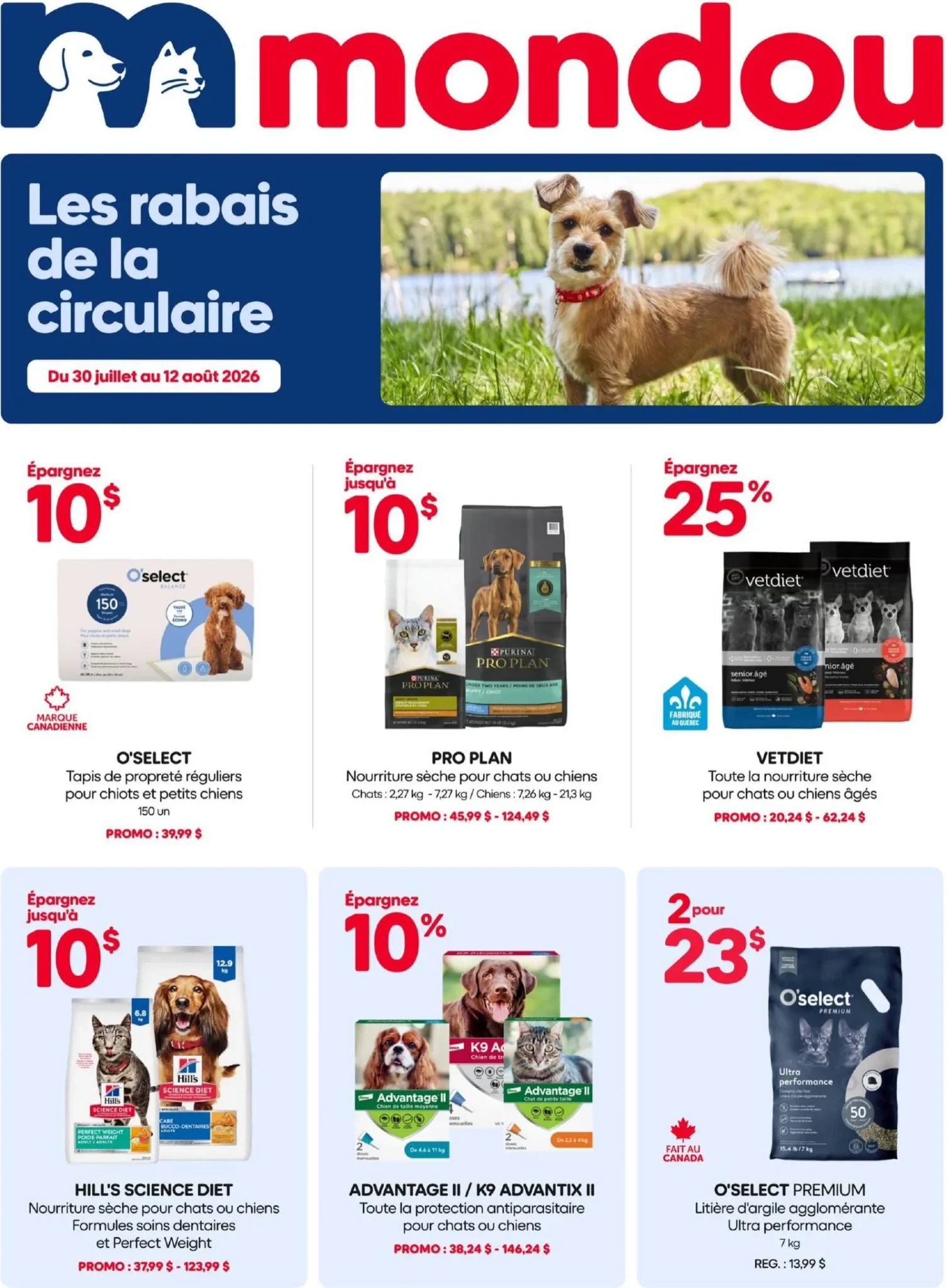 Page 1 de la circulaire Mondou
