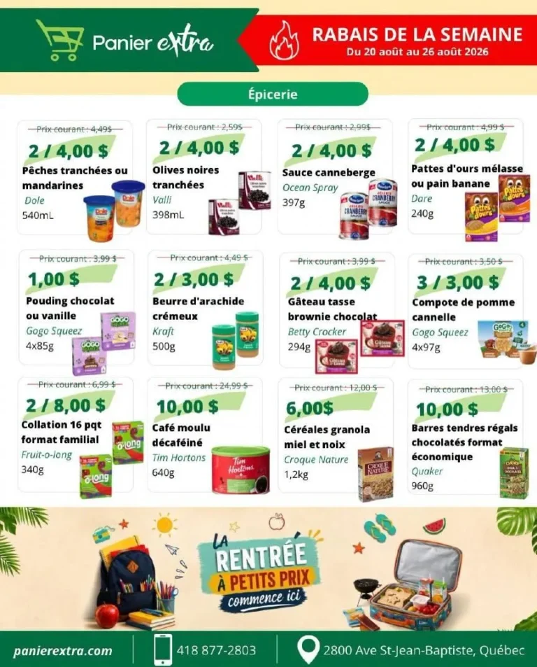 Page 4 de la circulaire Panier Extra