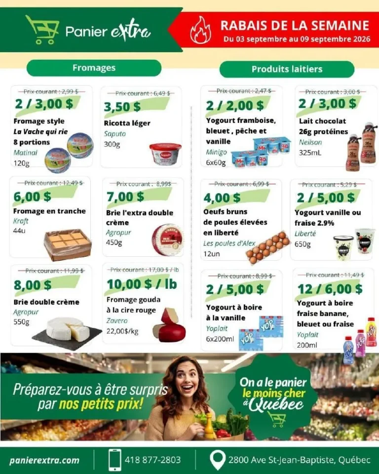 Page 2 de la circulaire Panier Extra