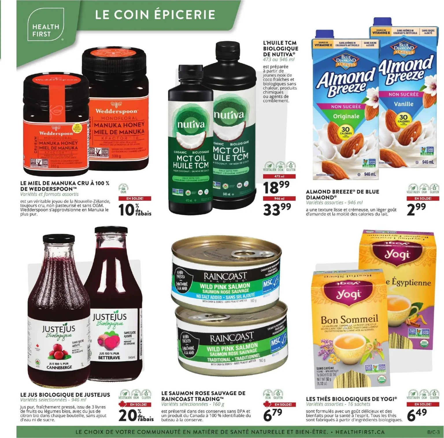 Page 3 de la circulaire Panier Santé
