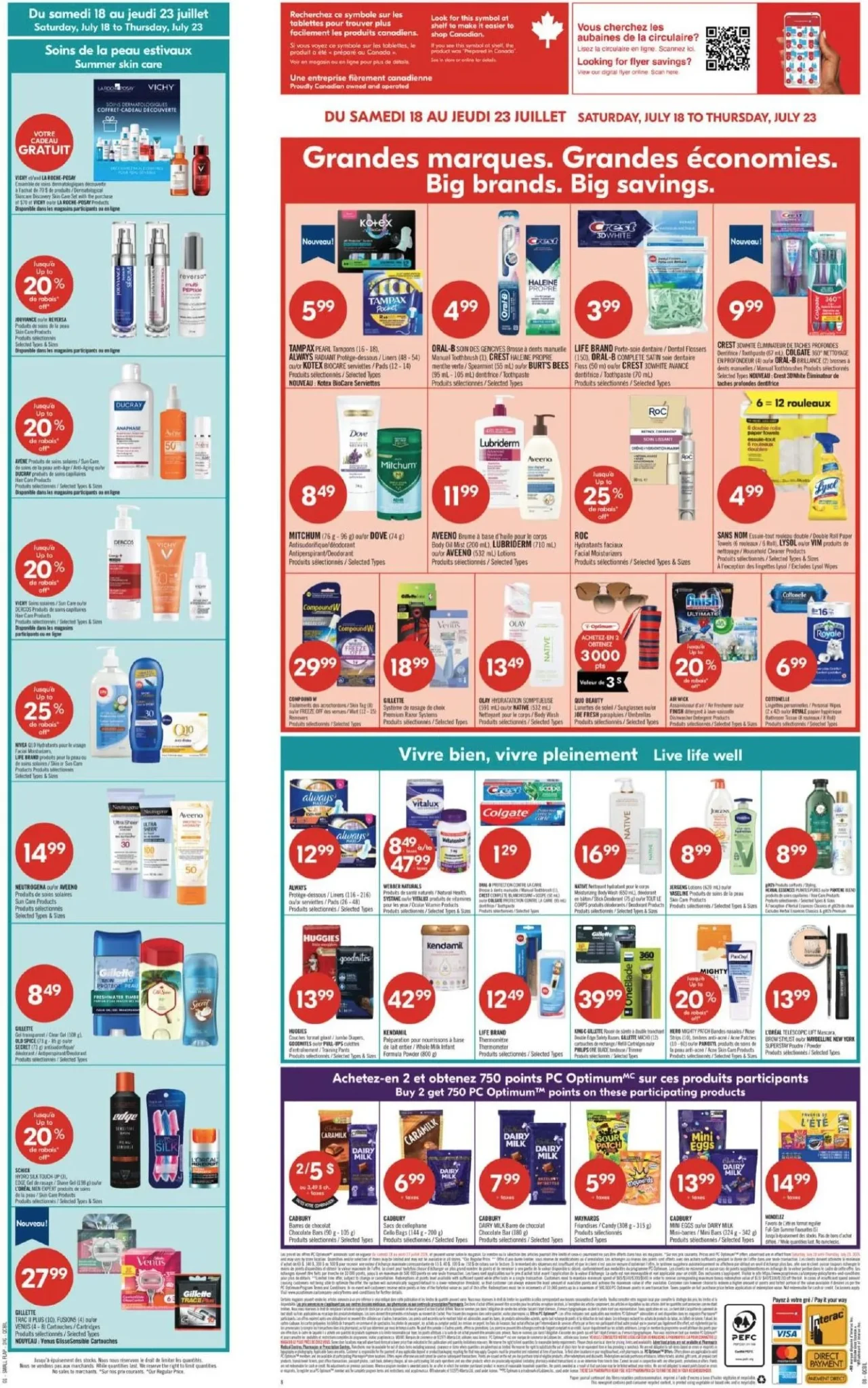 Page 1 de la circulaire Pharmaprix