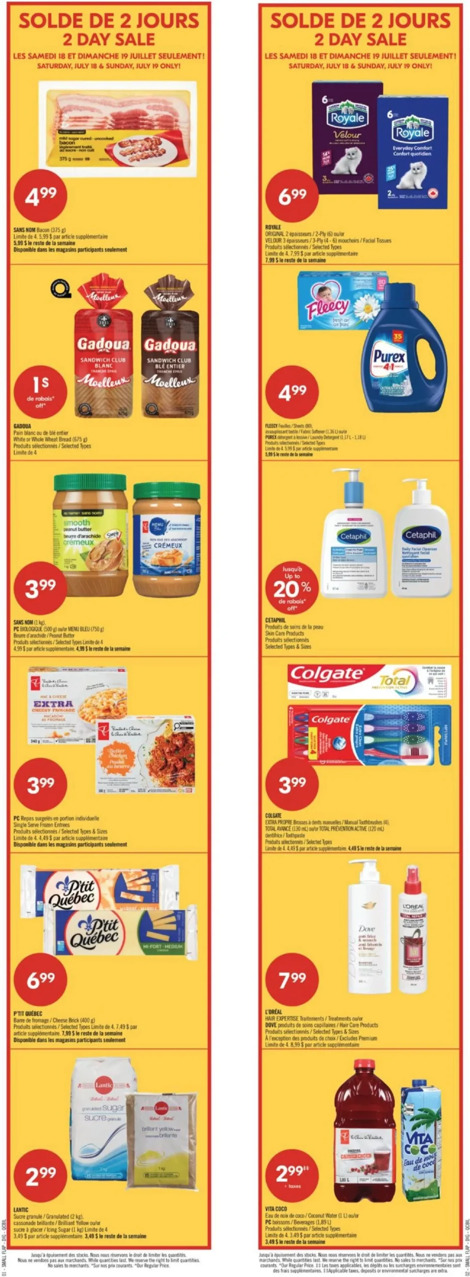 Page 2 de la circulaire Pharmaprix