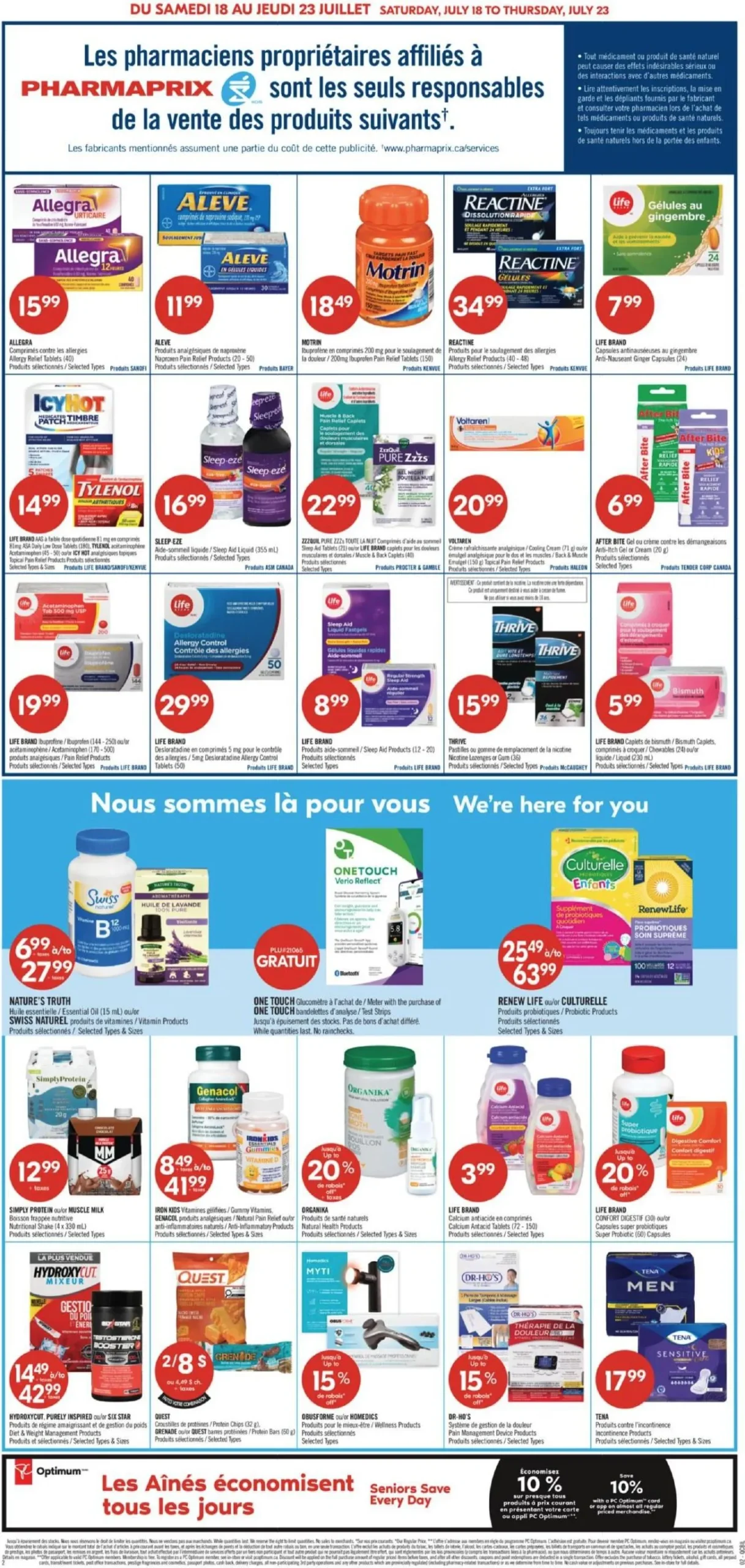 Page 3 de la circulaire Pharmaprix