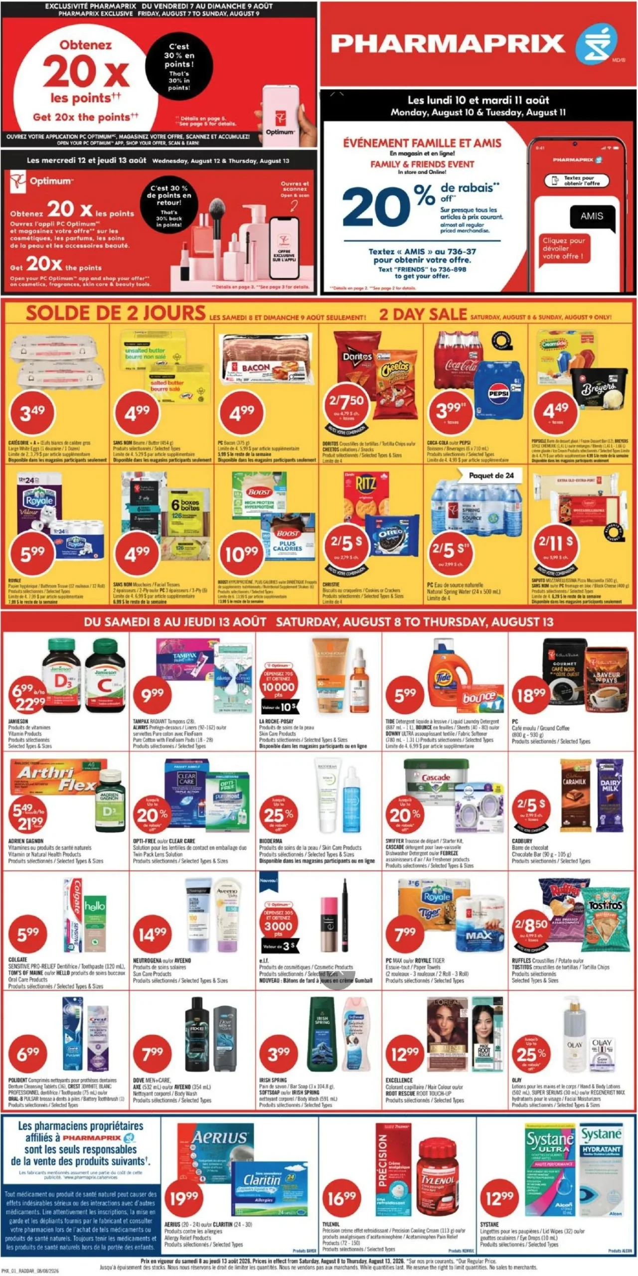 Page 1 de la circulaire Pharmaprix